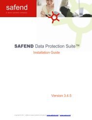 Safend Data Protection  Suite 3.4.5 - Installation Guide