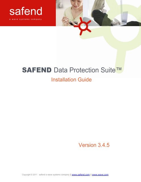 Safend Data Protection  Suite 3.4.5 - Installation Guide