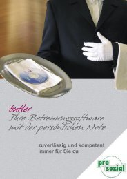butler Ihre Betreuungssoftware mit der ... - prosozial GmbH