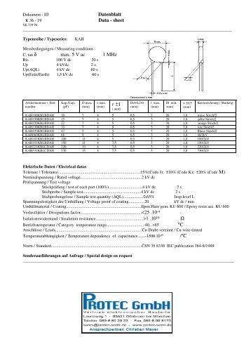 HV-Kondensatoren Vishay Replacement