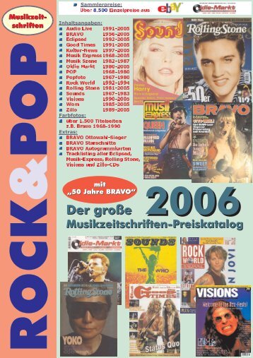 Musikzeitschriften-Preiskatalog Der große 2006