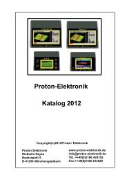Katalog 2012 Proton-Elektronik