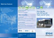12 m City Bus with PM fuel cell Triple Hybrid ® drive Main bus ...