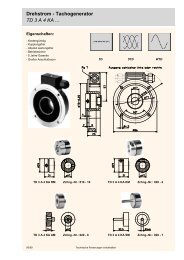 Datenblatt Tacho TD 3 - PS Antriebstechnik