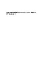 Aus- und Weiterbildungsrichtlinien (AWBR) (Stand: 09.09.2011)