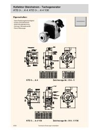 Datenblatt Tacho KTD 3 - PS Antriebstechnik