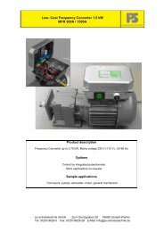 Low- Cost Frequency Converter 1.5 kW MFR 500A / 1500A - PS ...