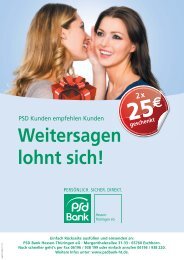 Freundschaftswerbung - PSD Bank Hessen-Thüringen eG