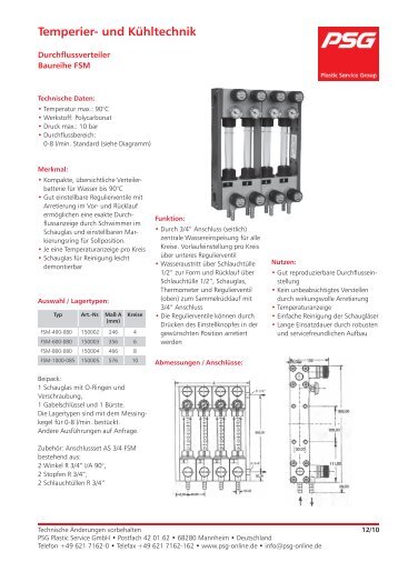 Temperier- und Kühltechnik - psg-online.de