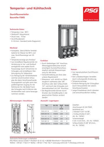 Temperier- und Kühltechnik - psg-online.de