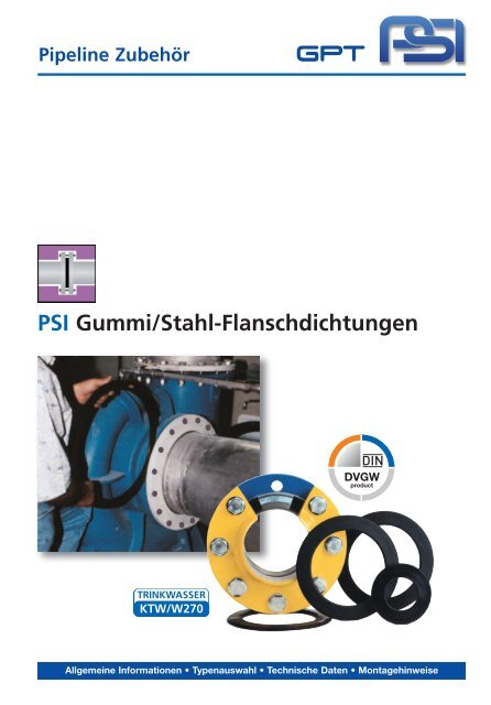 PSI GaskiT KFD Flanschdichtung EPDM Mit Stahlring – DN500, PN6, 520x578 Mm, 7-9 Mm