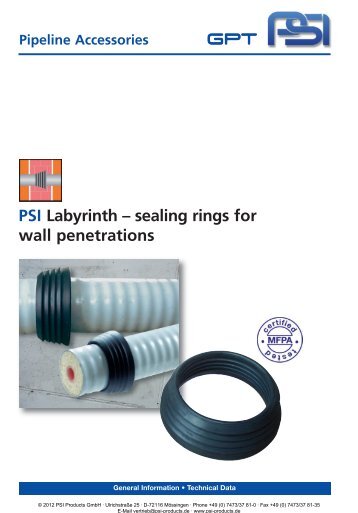 sealing rings for wall penetrations - PSI Products GmbH