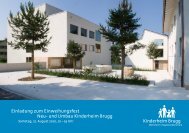 Einladung zum Einweihungsfest Neu- und Umbau Kinderheim Brugg