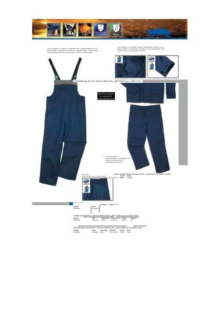 HB Schutzbekleidung - PSL Arbeitskleidung