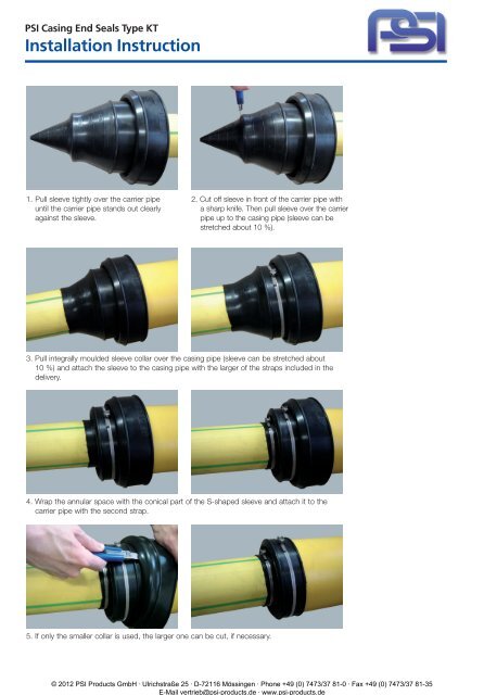 PSI Casing End Seals - PSI Products GmbH