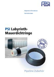 PSI Labyrinth- Mauerdichtringe - PSI Products GmbH