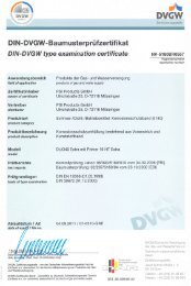 DIN-DVGW-Baumusterprüfzertifikat - PSI Products GmbH