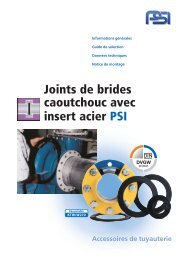 Joints de brides caoutchouc avec insert acier PSI - PSI Products ...