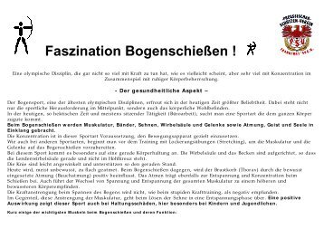 Faszination Bogenschießen !