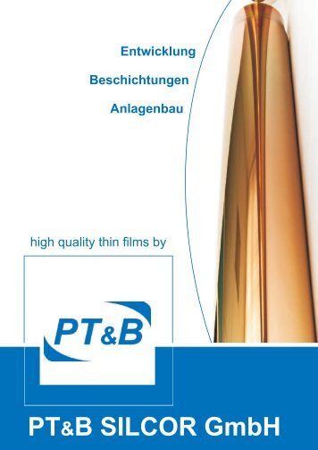 PT&B SILCOR GmbH - PT&B Plasma-Technologie und ...