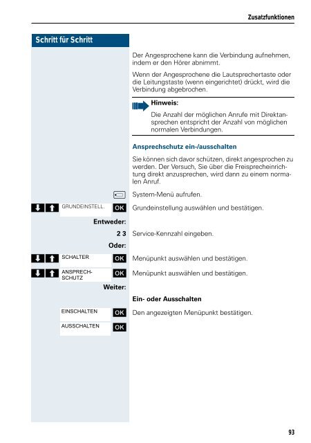 (HiPath 4000), Bedienungsanleitung, Ausgabe 1 - PTC Telecom ...