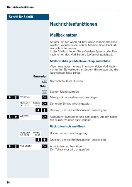 (HiPath 4000), Bedienungsanleitung, Ausgabe 1 - PTC Telecom ...