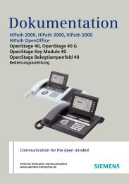 OpenStage 40 T HiPath 500/3000/5000 - Siemens Enterprise ...