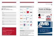 Flyer AMB - Institut für Produktionsmanagement, Technologie