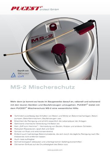 MS-2 Mischerschutz - PUCEST Protect GmbH