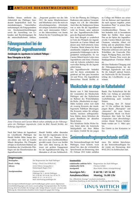 Verdiente Mitglieder der Freiwilligen Feuerwehr der Stadt Püttlingen ...