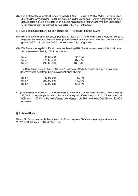 Dienstag, den 23. Oktober 2007, 17.00 Uhr ... - Stadt Pulheim