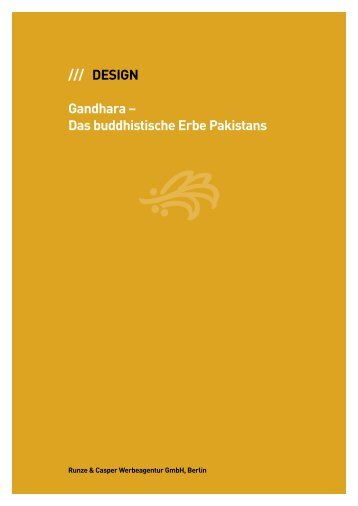 /// DESIGN Gandhara â Das buddhistische Erbe ... - pure-berlin.de