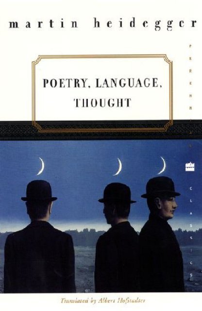 Ebooksclub Org Poetry Language Thought Perennial Classics