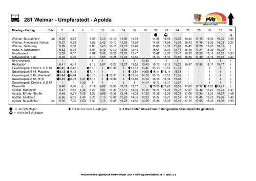 281 Apolda - Umpferstedt - Weimar