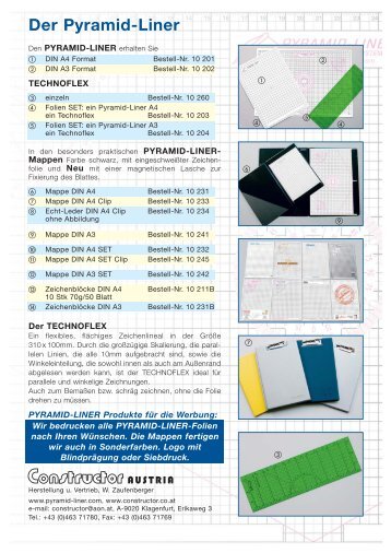 Der Pyramid-Liner - Constructor Zeichentechnik