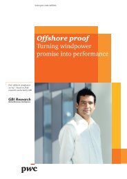 Turning Windpower Promise Into Performance â Offshore Proof - PwC