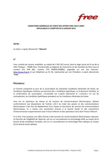 Cgv Forfait Hors Opt 20130108