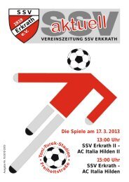 SSV Erkrath Aktuell Nr. 10 Saison 2012/2013