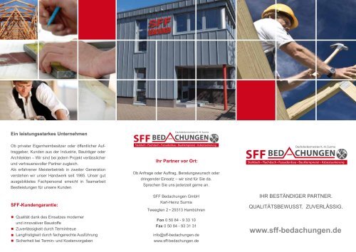 unseren Unternehmensflyer - SFF Bedachungen GmbH
