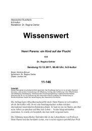 Wissenswert Henri Parens: ein Kind auf der Flucht