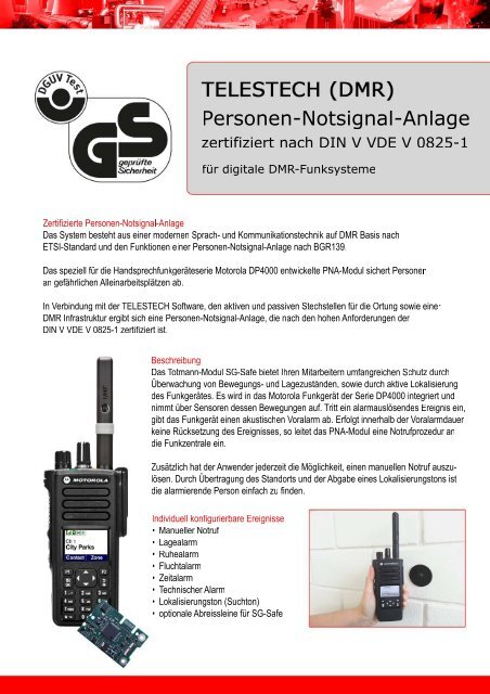 TELESTECH (DMR) - SCHMIDT Funktechnik GmbH