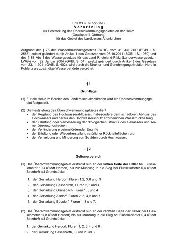 Entwurf - Struktur- und Genehmigungsdirektion Nord