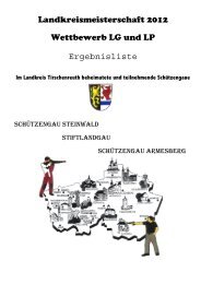 Landkreismeisterschaft 2012 Wettbewerb LG und ... - SG Pullenreuth