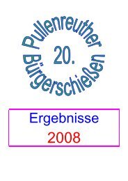 Ergebnisse Bürgerschießen 2008 - SG Pullenreuth