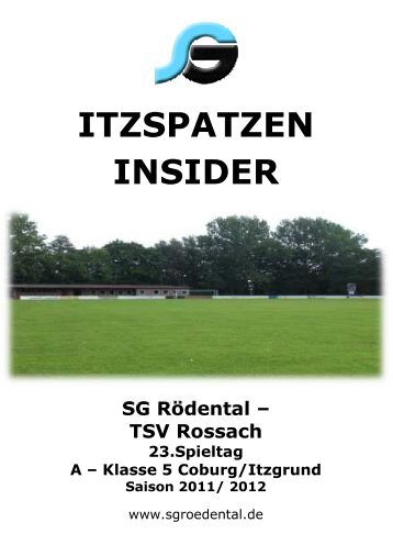 Stadionheft SGR - TSV Rossach - SG RÃ¶dental