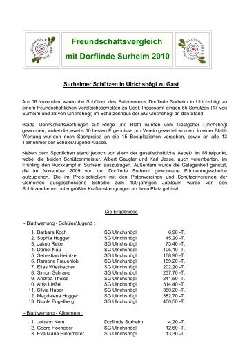 Vergleichsschießen mit Surheim 2010 (PDF) - SG Ulrichshögl