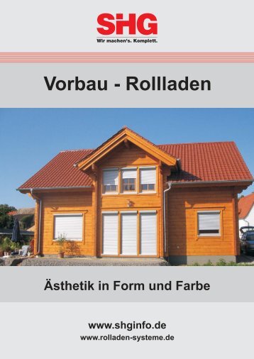 Vorbau Flyer 2008.cdr - SHG Rolladen-Systeme GmbH