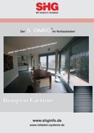 Flyer Voro S-Onro.13.03.09.cdr - SHG Rolladen-Systeme GmbH