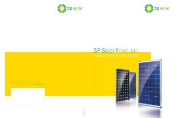 BP Solar Produkte