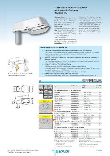 SCHUCH Katalog - Siblik Elektrik Ges.m.b.H. & Co. KG